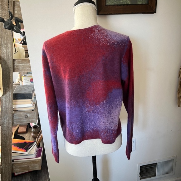 VINCE Women's Ombre Jacquard Crew Sweater L - Picture 9 of 9